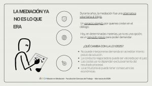 La mediación tras la Ley Orgánica 1/2025 y el nuevo papel de los MASC en la resolución de conflictos